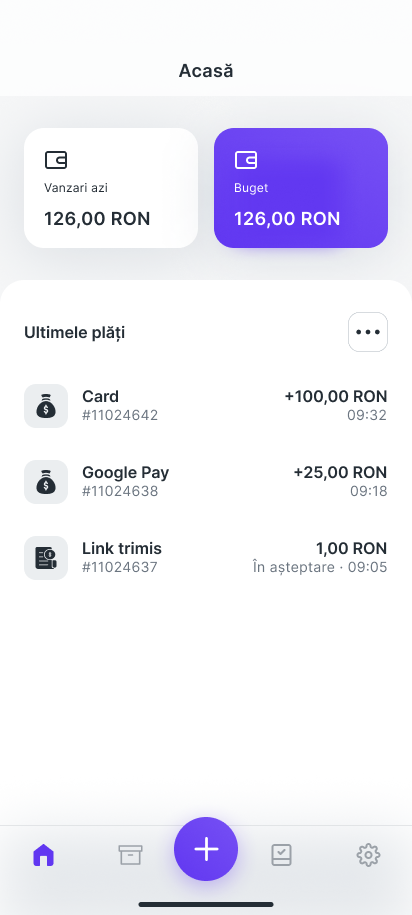 Toate operațiunile, un singur buton